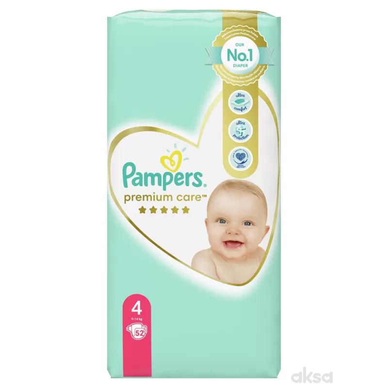 Pampers pelene premium VP 4 maxi 9-14kg 52kom