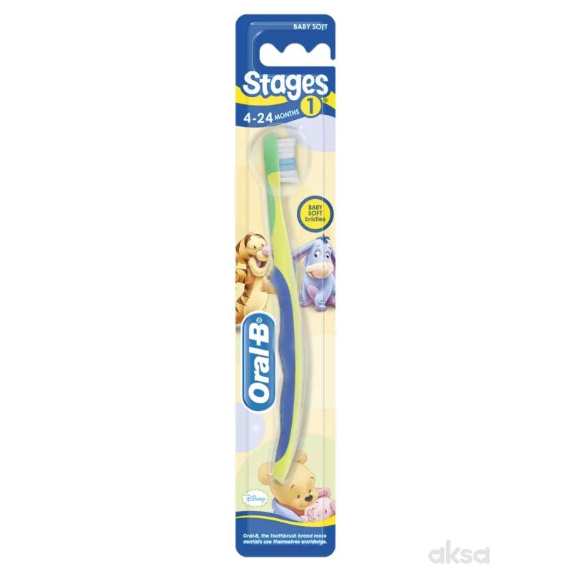 Oral-B Stages dečija četkica za zube 4-24 m,mekana