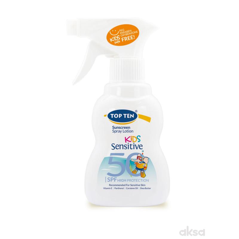 Top ten kids sens.losion za sun.sprej SPF50 200ml