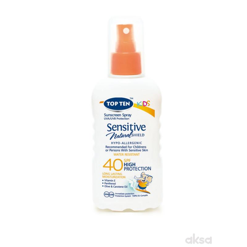Top ten kids losion za sun. sprej SPF40 180ml