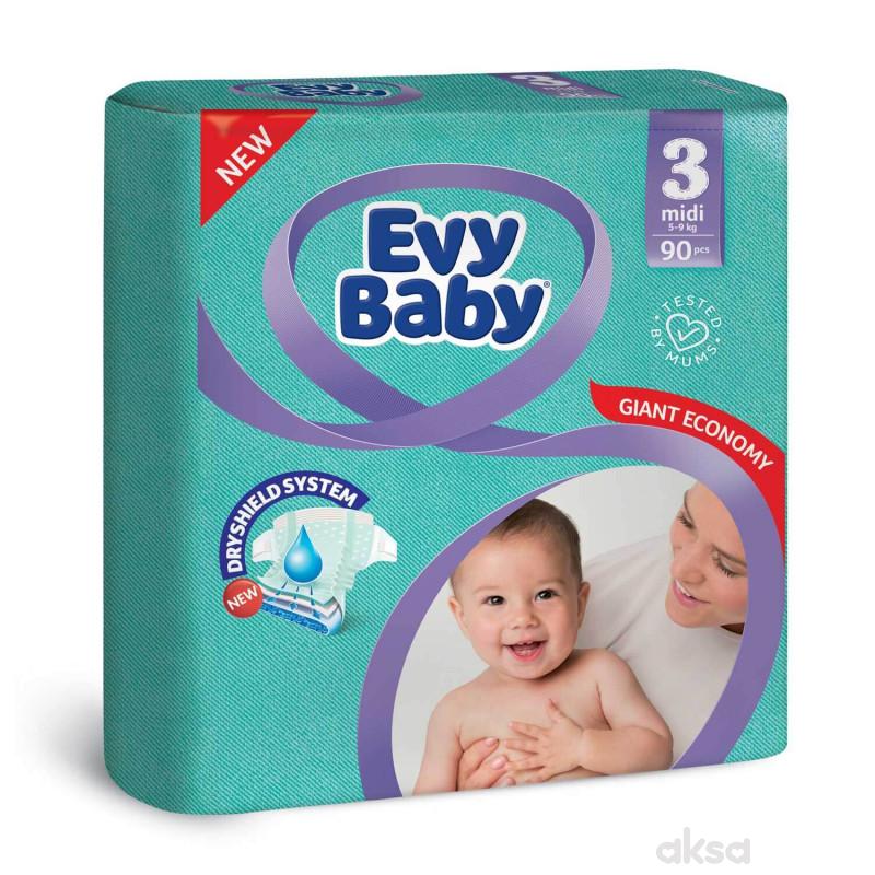 Evy Baby Pelene Giant 3 Midi 5 9kg 90kom A004741 Aksa
