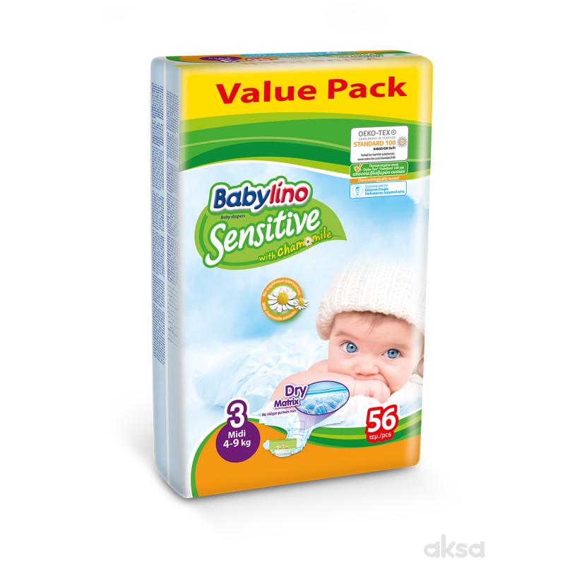 Babylino pelene sensitive VP 3 midi 4-9kg 56kom