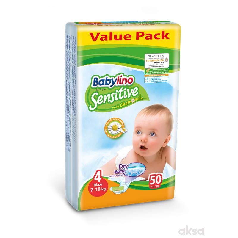 Babylino pelene sensitive VP 4 maxi 7-18kg 50kom