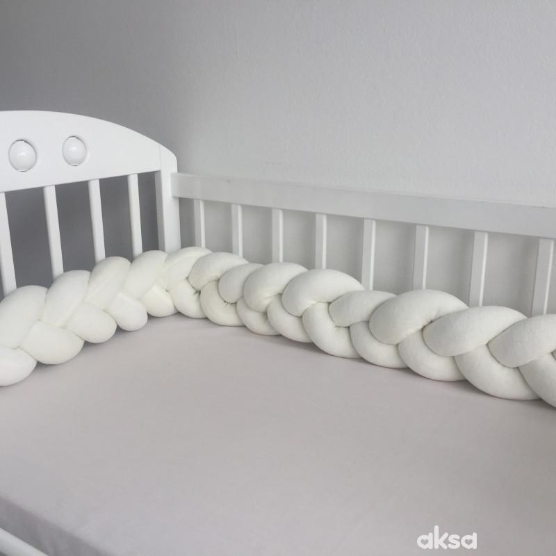 Baby Textil Ogradica Pletenica A006286 Bela Aksa