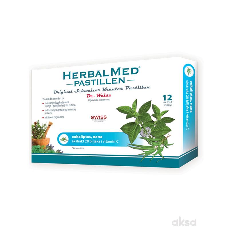 HerbalMed pastile eukaliptus i nana 12kom