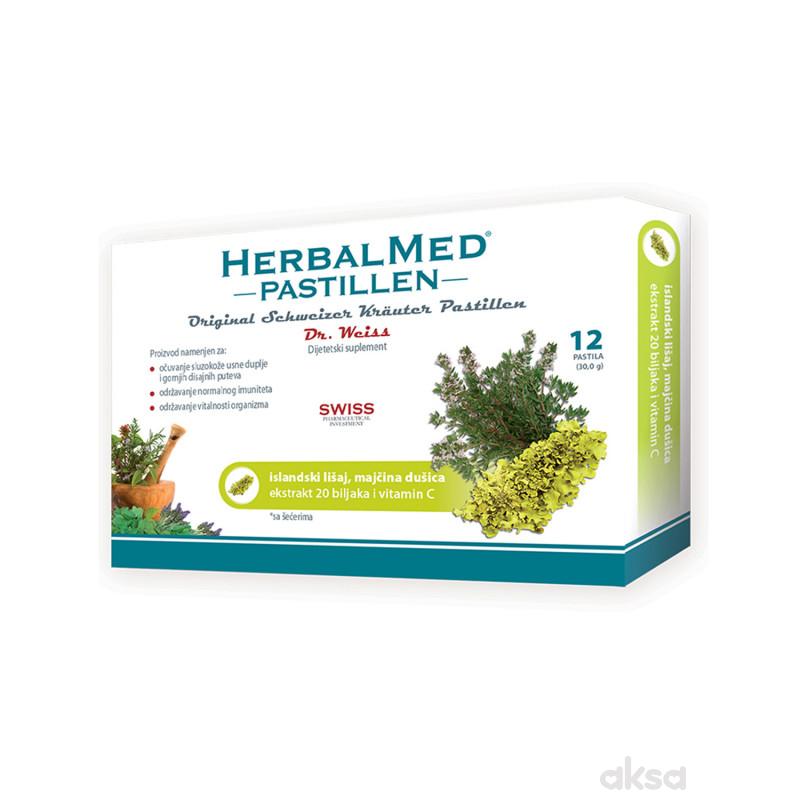 HerbalMed pastile islandski lišaj i m dušica 12kom
