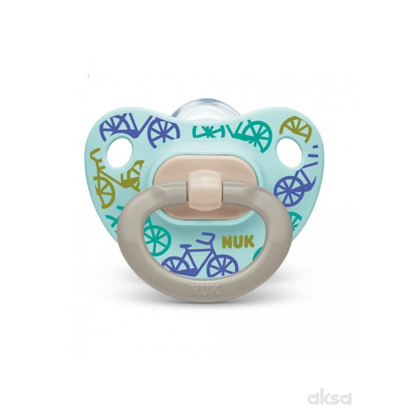 Nuk laža silikon Happy days, 6-18m new