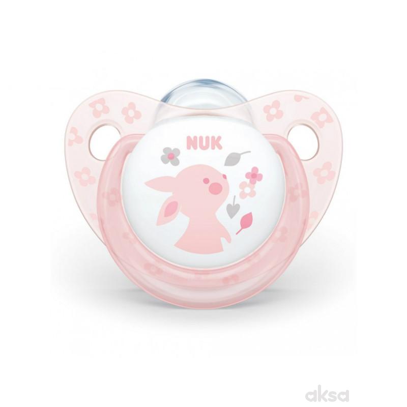Nuk laža silikon Baby rose, 0-6m new