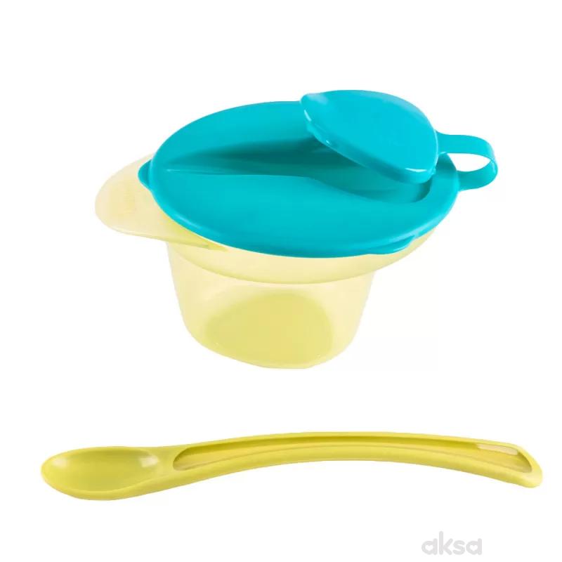 Tommee Tippee činija duboka sa pokl i kašikom 4m+