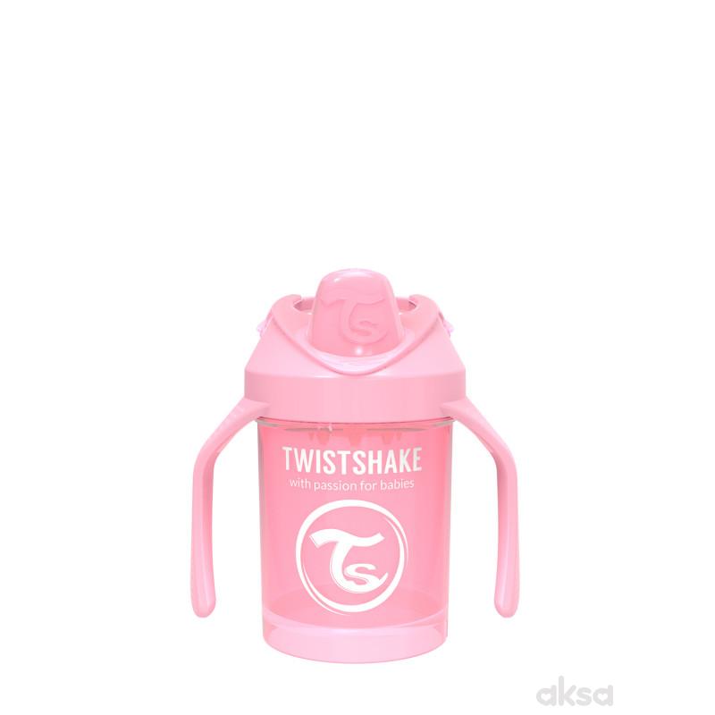 TS čaša sa ručkom Mini Cup 230ml 4m+ pastelna roze
