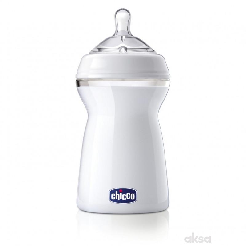 Chicco PP flašica Naturalfeeling 330ml, sil. 6m+