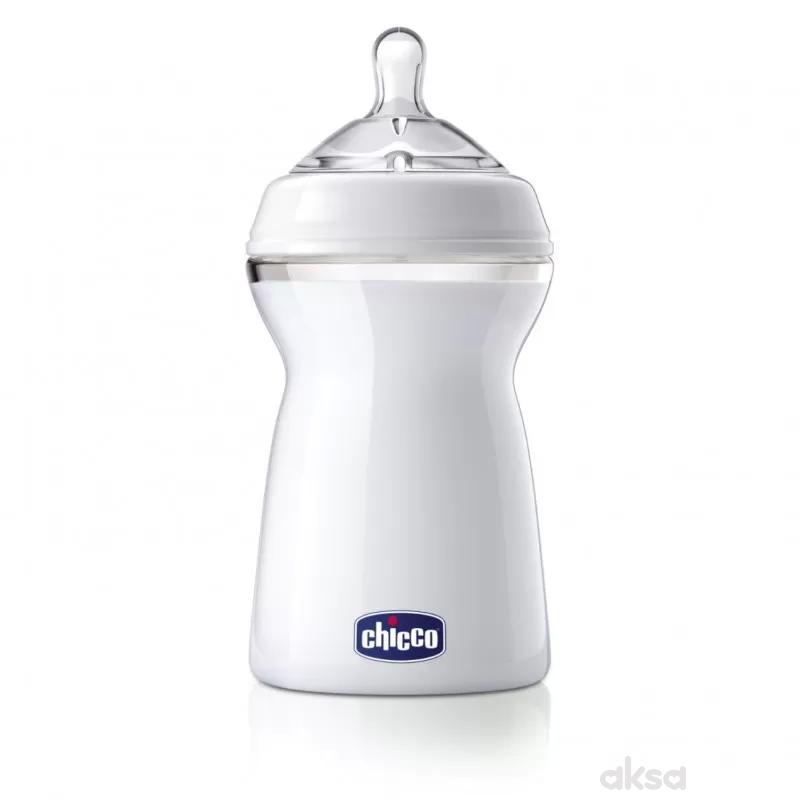Chicco PP flašica Naturalfeeling 330ml, sil. 6m+