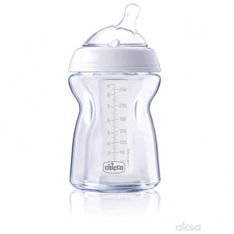 Chicco flašica Naturalfeeling 250 ml, silikon 0m+