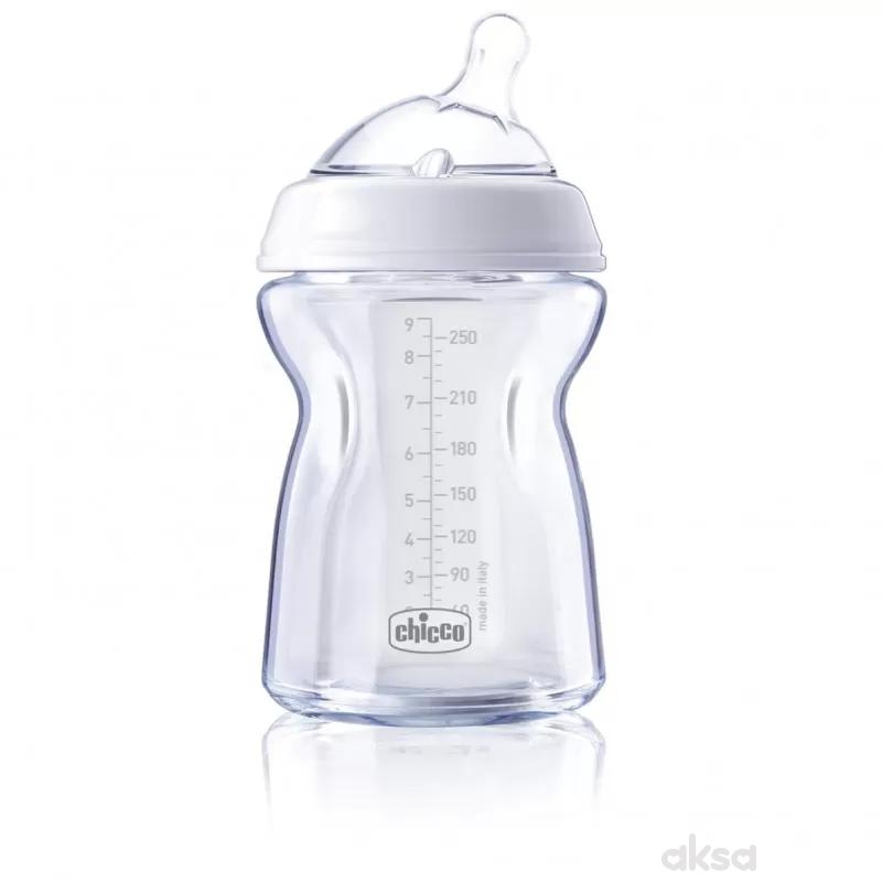 Chicco flašica Naturalfeeling 250 ml, silikon 0m+