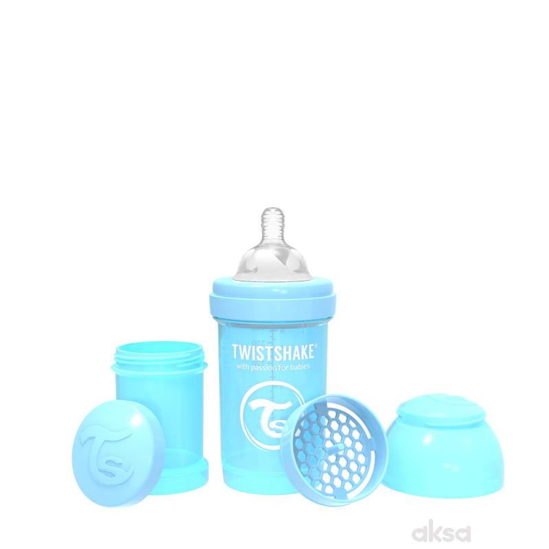 TS flašica anti-colic 180ml pastelna plava