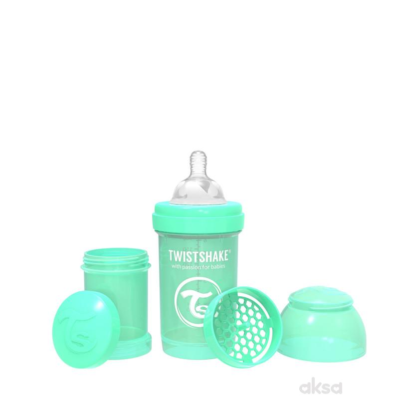 TS flašica anti-colic 180ml pastelna zelena