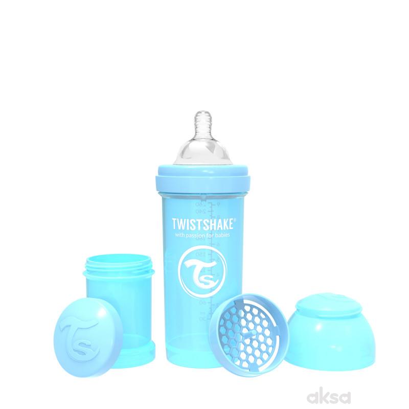 TS flašica anti-colic 260ml pastelno plava