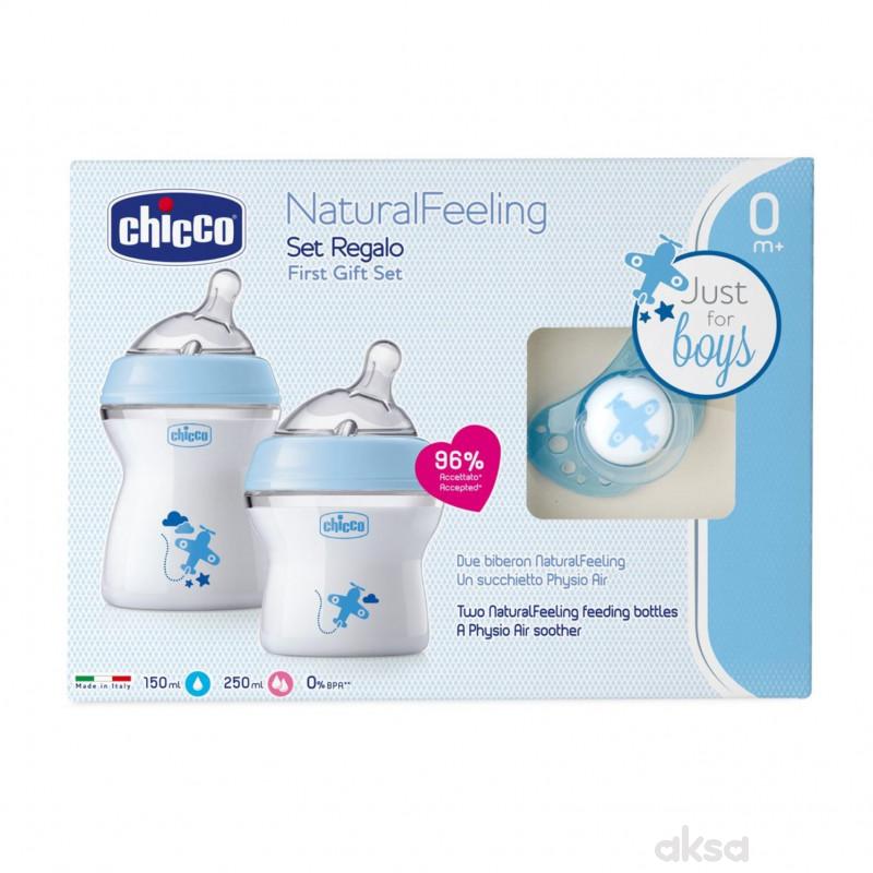 Chicco poklon set Naturalfeeling za dečake