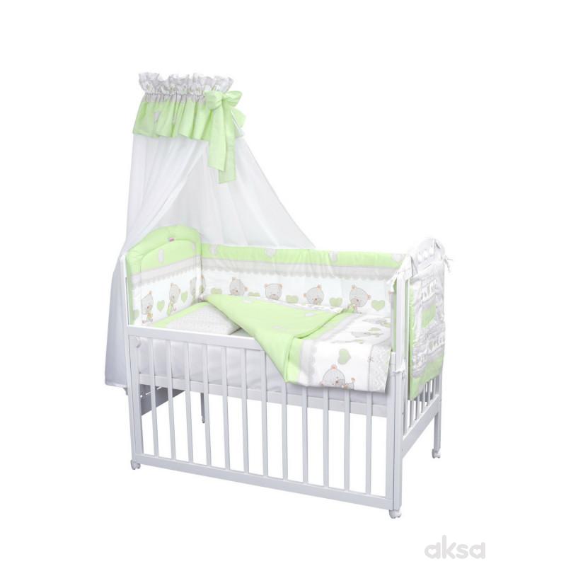 Baby Textil Posteljina Baby Bear 6 1 80x120cm A010048 Zelena Aksa