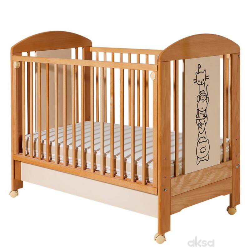 Bambino krevetac Lolek,natur-bež, drugari,sa fio
