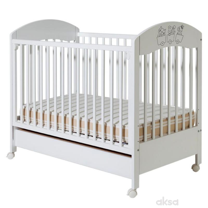 Bambino krevetac Gloria, beli, sa fiokom