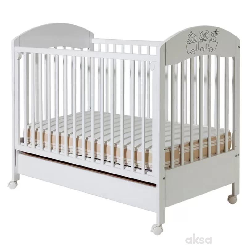 Bambino krevetac Gloria, beli, sa fiokom 