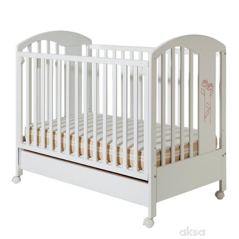 Bambino krevetac Lilly, belo-roze, sa fiokom