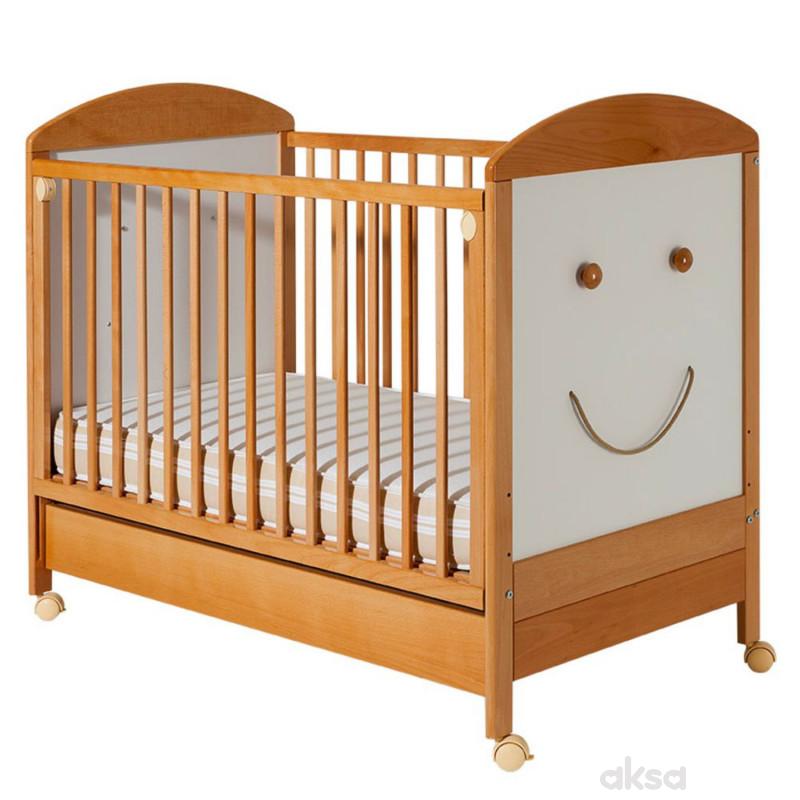 Bambino krevetac Smile, beli, sa fiokom