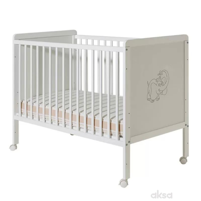 Bambino krevetac Happy, beli, bez fioke