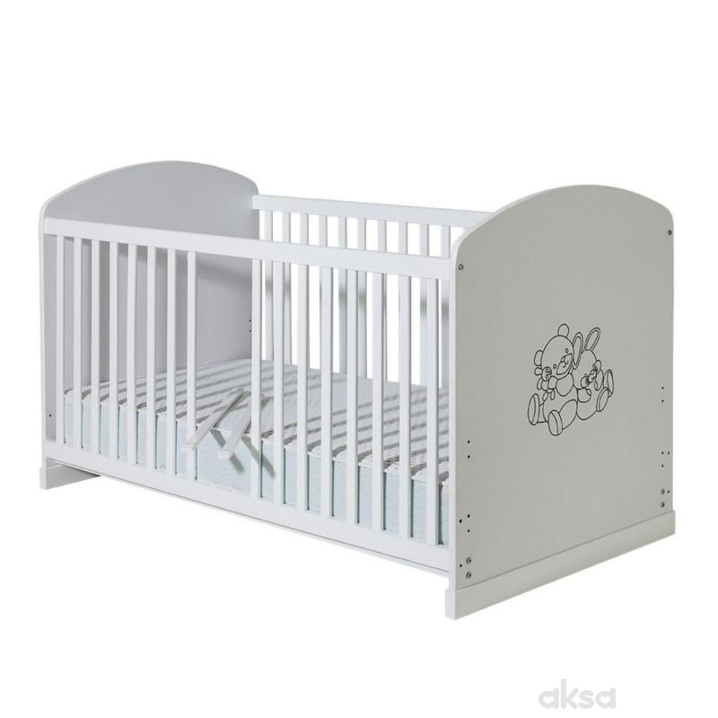 Bambino krevetac Maxi+ ,beli, bez fioke,150x70