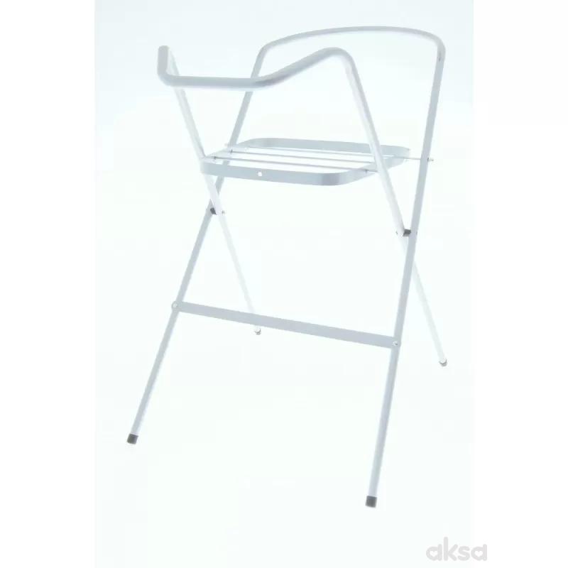 Tega metalni stalak za kadicu sa korpom 102cm,beli