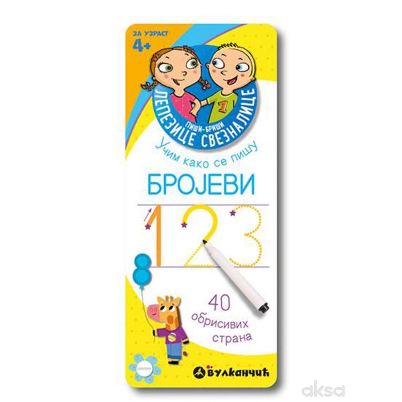 Vulkan, Piši-briši lepezice: Brojevi