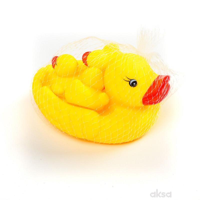 Hk Mini igračka gumena patka i pačići u mreži