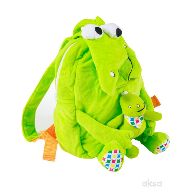 Biba Toys plišani ranac sa igračkom - Krokodil