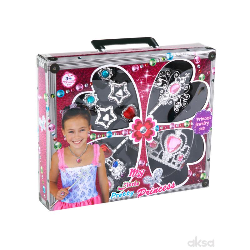 Hk Mini igračka set nakit za devojčice sa krunicom