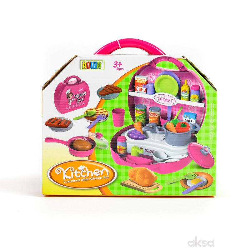 Qunsheng Toys, igračka, kuhinja u koferu