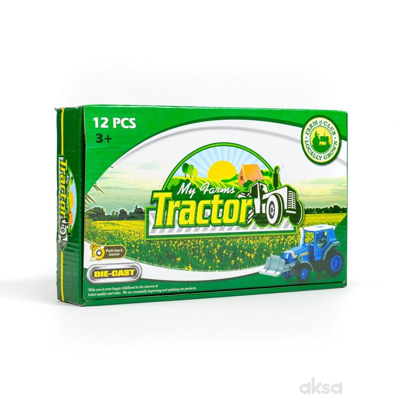 Hk Mini igračka traktor die cast, display 12 kom