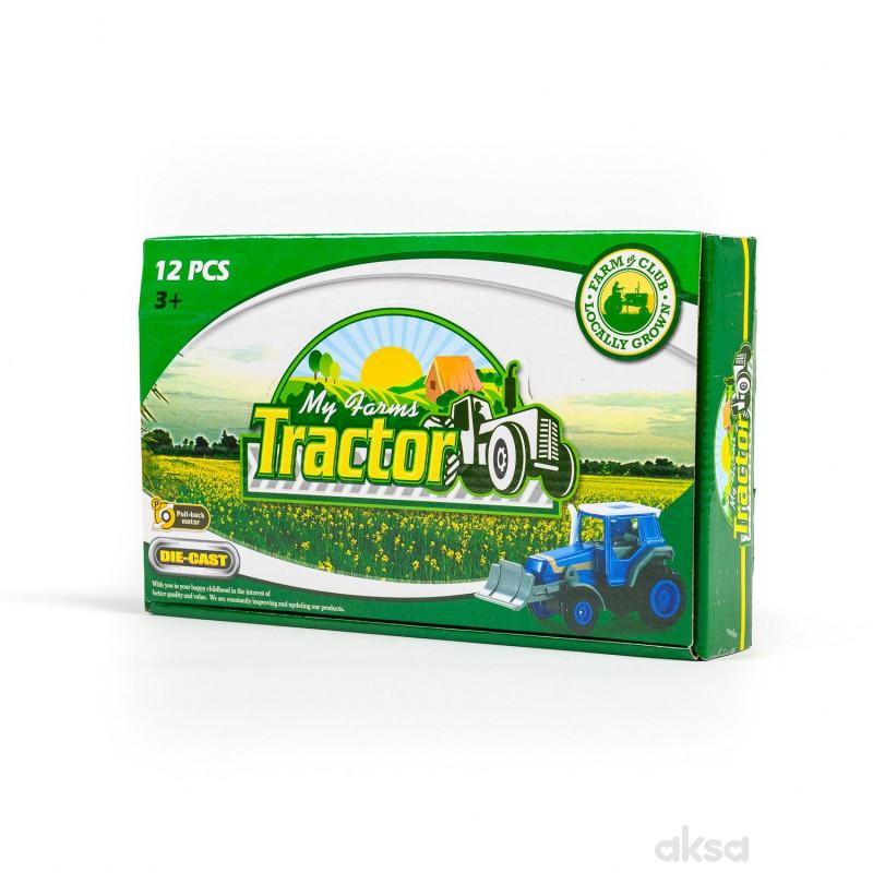 Hk Mini igračka traktor die cast, display 12 kom