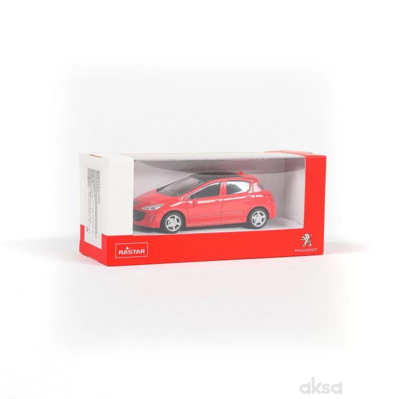 Rastar automobil Peugeot 308 1:43 - crveno