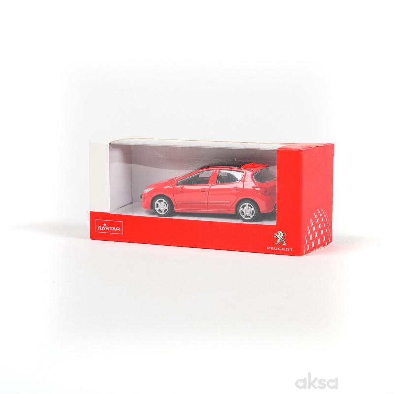 Rastar automobil Peugeot 308 1:43 - crveno