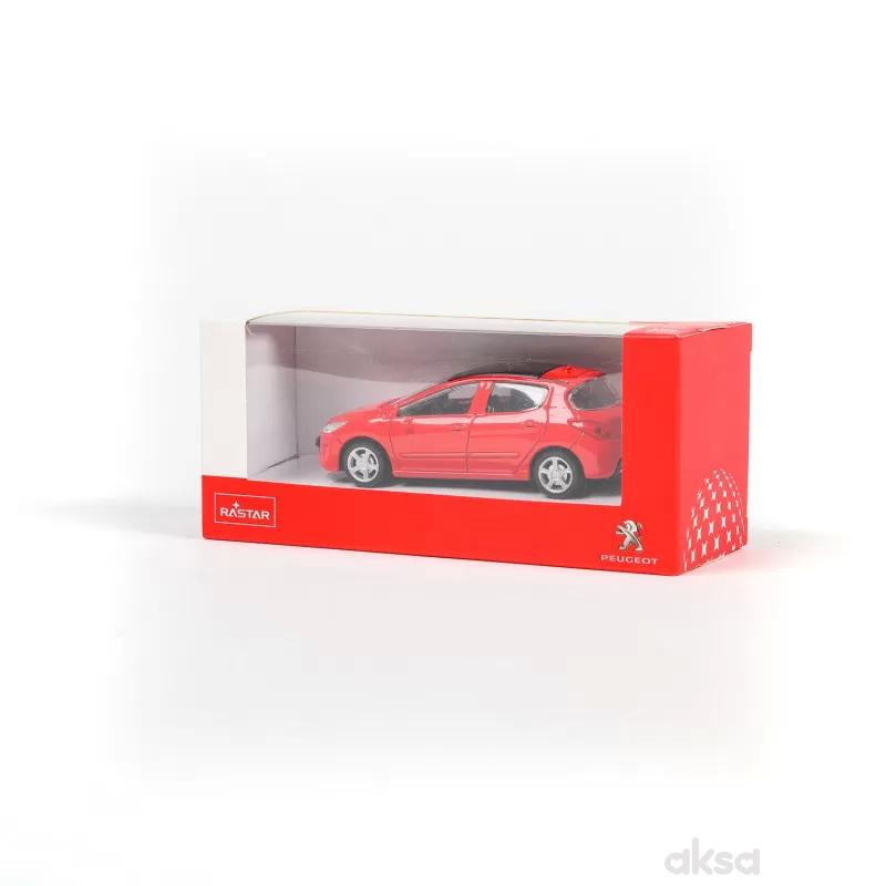 Rastar automobil Peugeot 308 1:43 - crveno