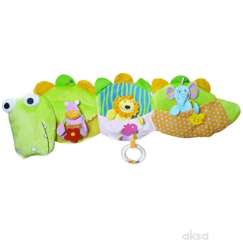 Biba Toys plišana ogradica za krevetac krokodil