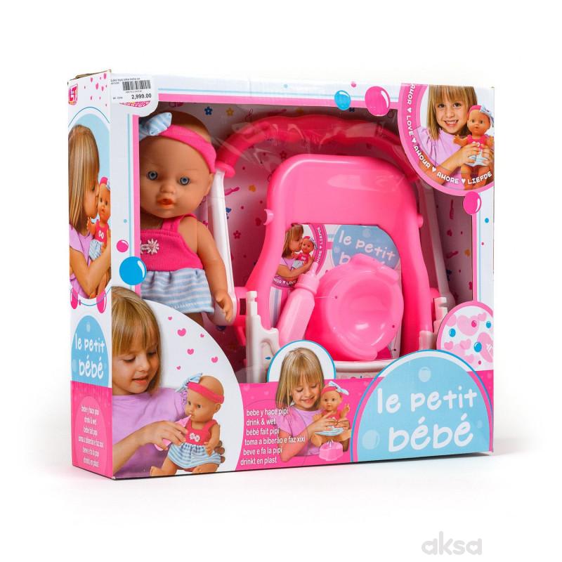 Loko toys,lutka beba sa sedištem, 29cm