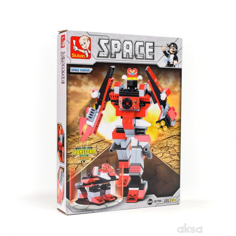 Sluban kocke, robot, svemirski borac, 143 kom