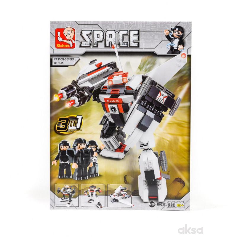 Sluban kocke, 3u1 robot, 313 kom