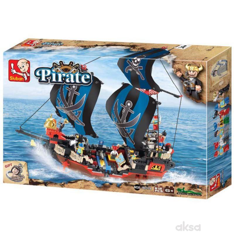 Sluban kocke, piratski brod, 512 kom