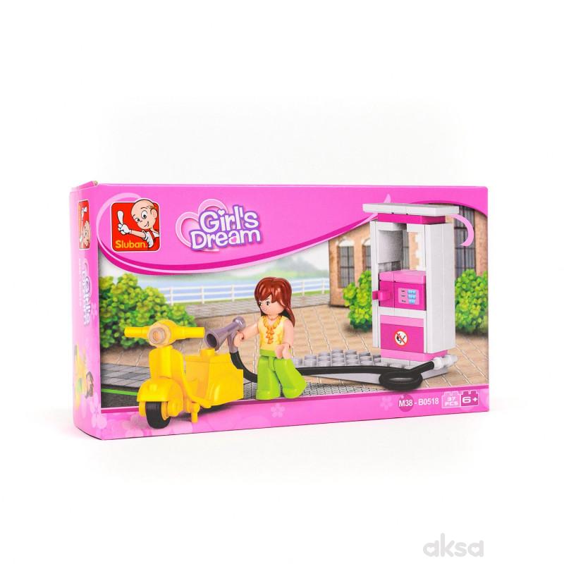 Sluban kocke, benzinska stanica. 41 kom
