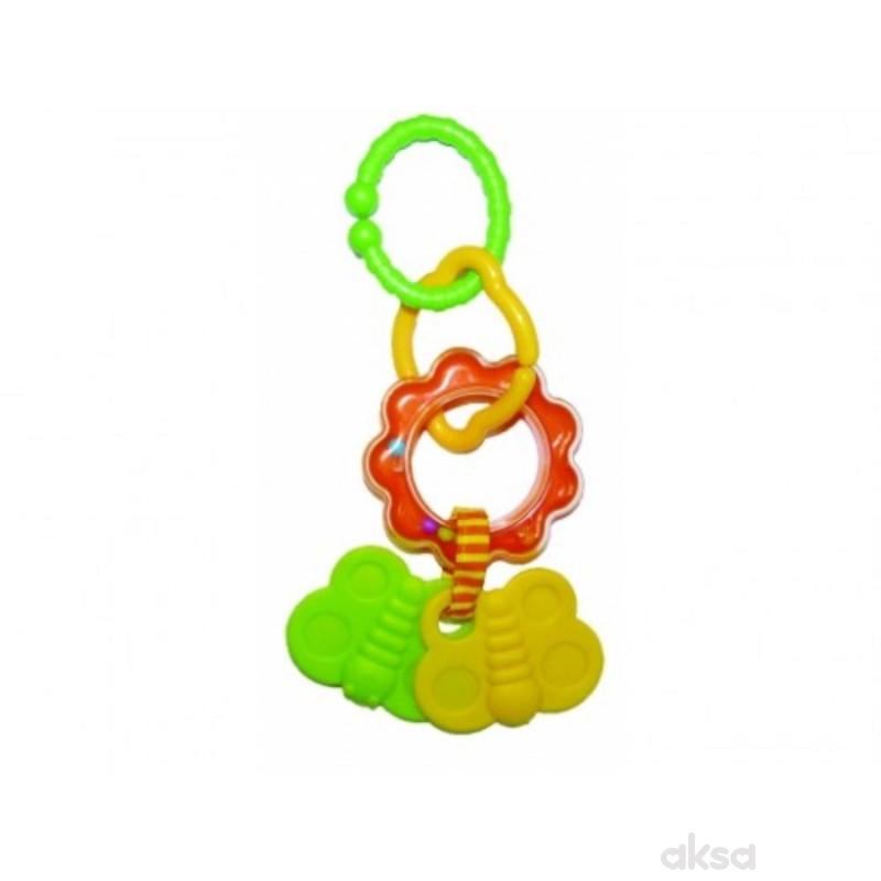 Biba Toys zvečka-glodalica leptirići