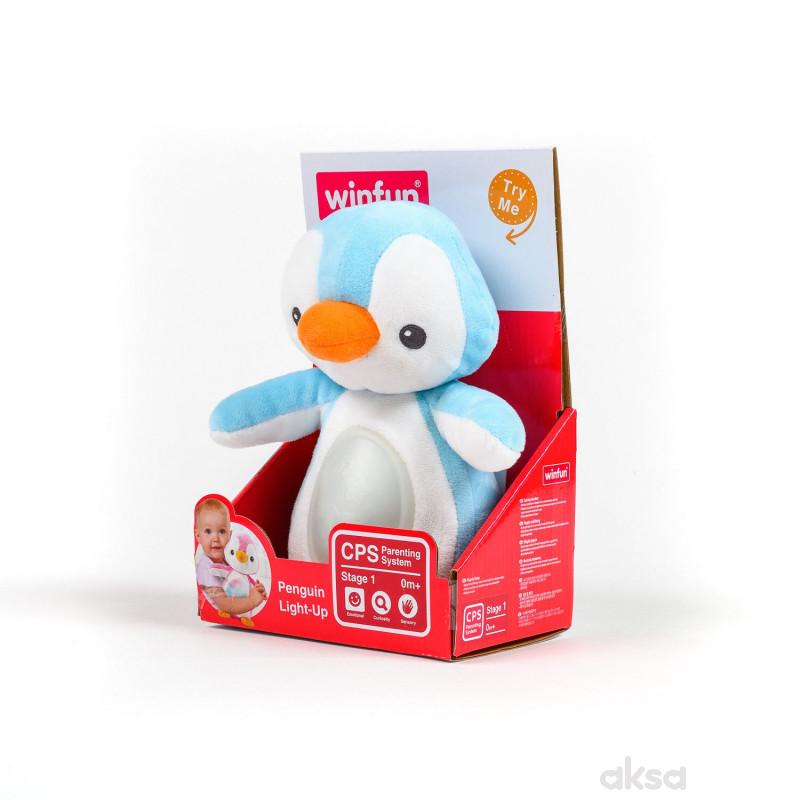 Win Fun igračka Svetleći pingvin plava
