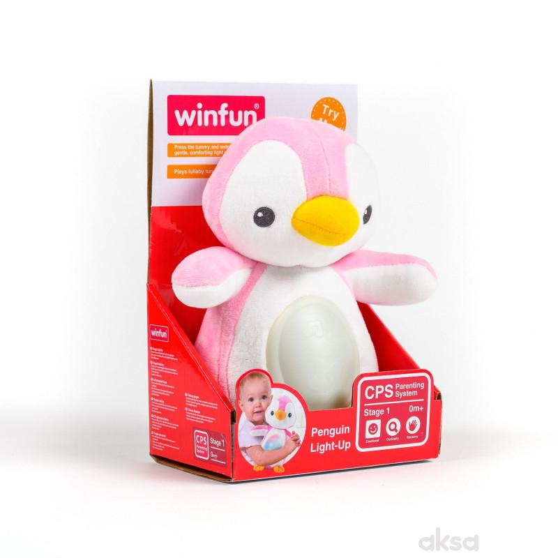 Win Fun igračka Svetleći pingvin roze